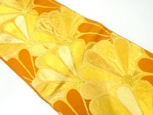 アンティーク　菊模様織出し袋帯（材料）